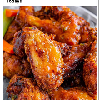 Spicy Peach Wings (6pc)